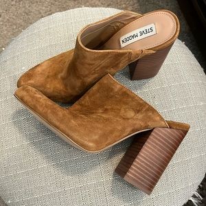 Steve Madden high heeled mules, size 7.